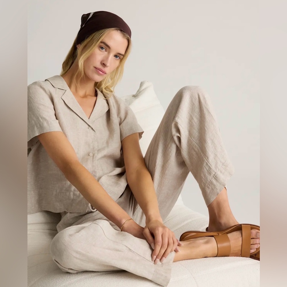 Quince 100% European Linen Wide Leg
Pants *read the description! Flawed* - Picture 2 of 14
